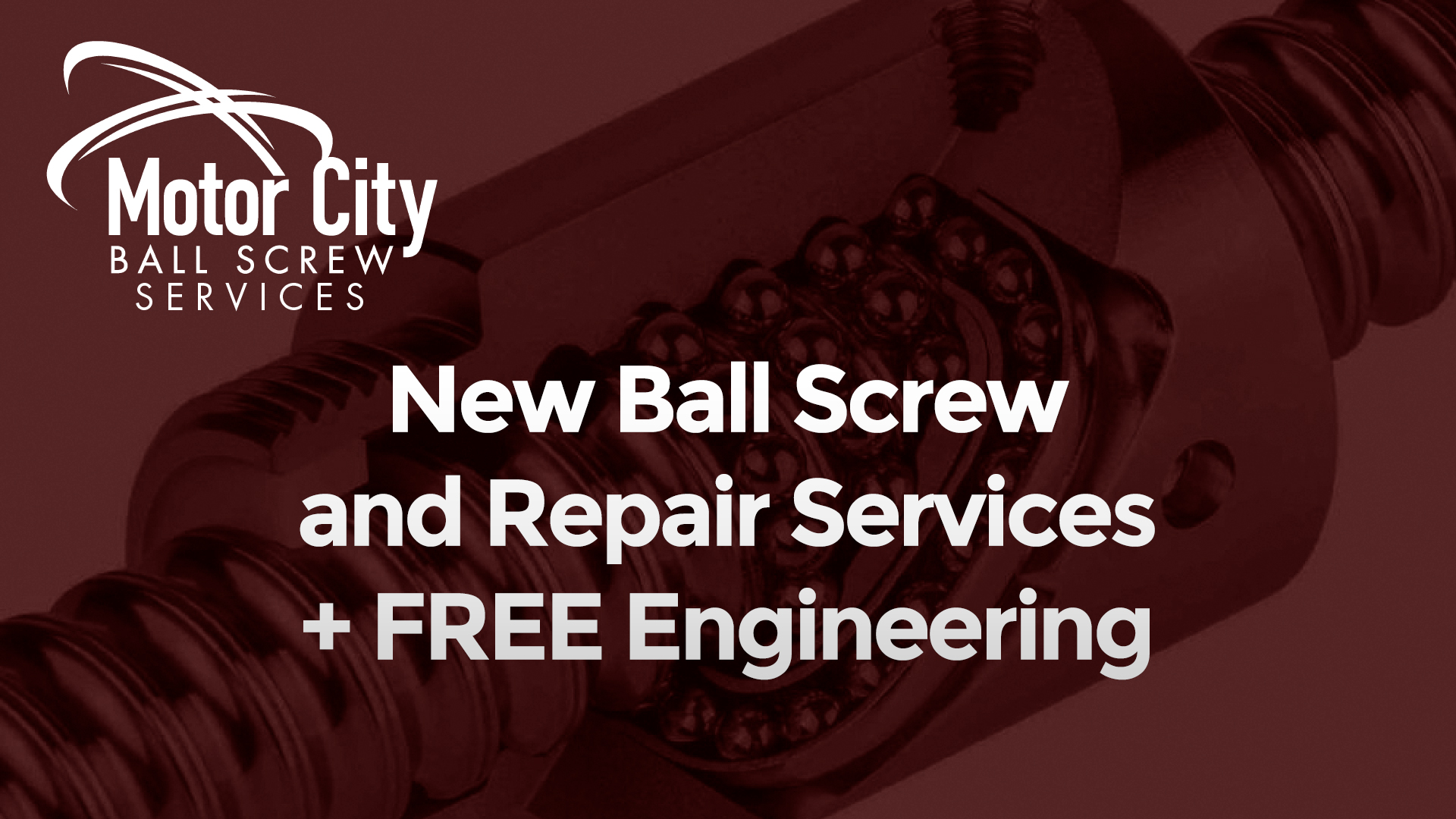 Ball Screw Repair Free Ball Screw Reverse Engineering