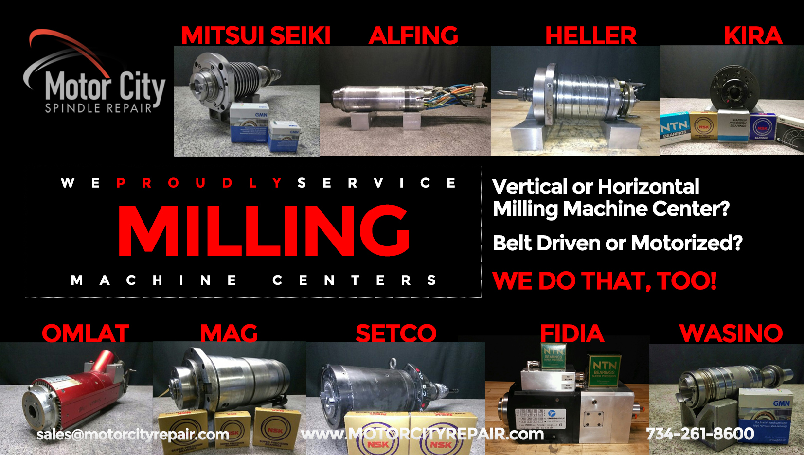 Machine Tool Milling Center Repair