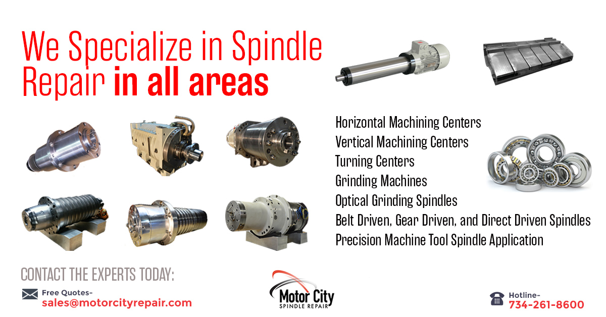 Optical Grinding Spindles Motor City Spindle Repair