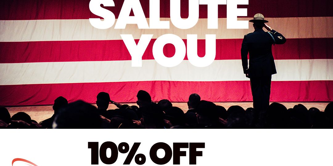 We Salute You, Veterans! 10% off Any Service